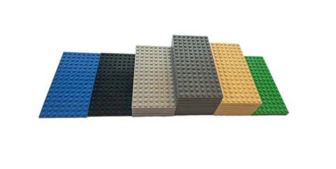 Lego 16 X 8 Dot Base Plate Lot Of 31 & 8 X 8 Lot Of 40 Different Colors Bundle