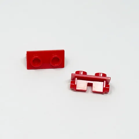 3938 LEGO Hinge Brick 1x2 Top Plate RED (2)