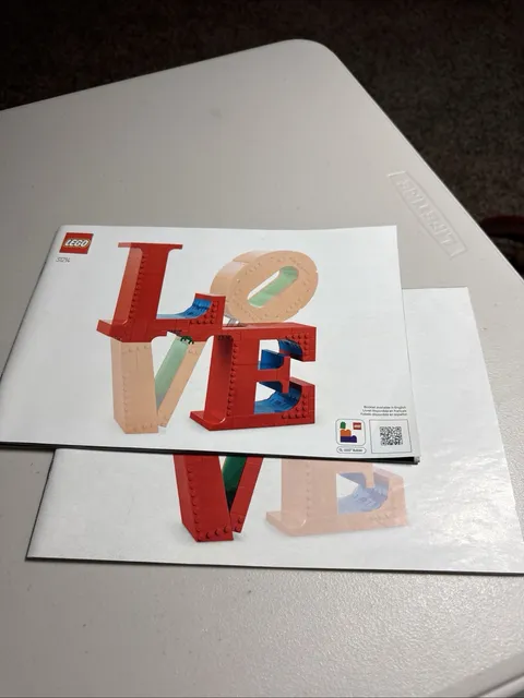 LEGO Art: LOVE #31214, Instruction manual only