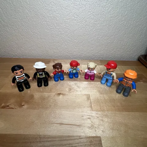 Lego Duplo People Set Of 7 Construction Criminal Girl