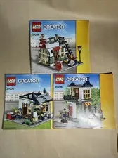 Lego Creator Toy & Grocery Shop 31036 Instruction Books Manuals Only Set Of 3