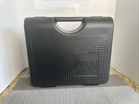 Lego Black Storage Carrying Case Plastic Latch Closure Box 1997 USA Made