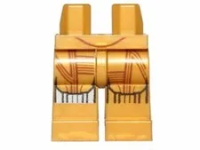 LEGO® Part 970c00pb0313 - Hips and Legs with SW C-3PO Droid Pattern
