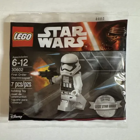 LEGO 30602 STARWARS First Order Stormtrooper Polybag Minifigure -New and Sealed!