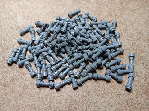 LEGO BULK LOT OF 100 LIGHT BLUISH GRAY STAR WARS LIGHTSABER STRAIGHT HILT #64567