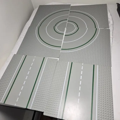 Lego Road Gray Baseplate Lot 6 Vintage 10x10 Inches Street Pattern