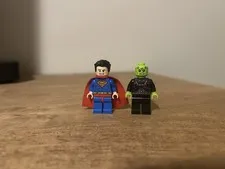 Lego DC Braniac and Superman Lot of 2 Minifigures