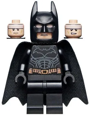LEGO® Minifigure Super Heroes sh0781 Batman Black Suit w/Copper Belt Spongy Cape