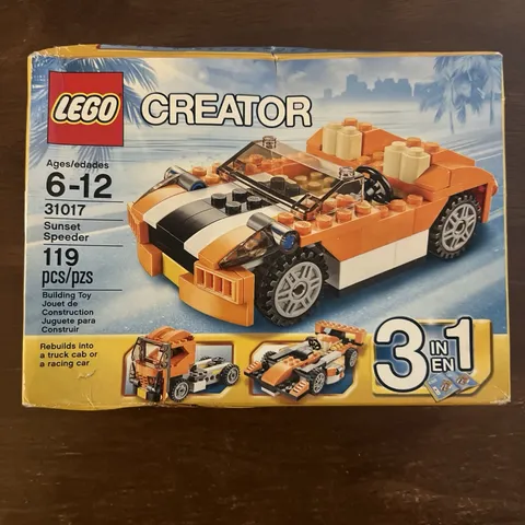 LEGO CREATOR: Sunset Speeder (31017) 3 in 1 Ages 6-12 119 Piece