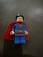 RARE GREAT CONDITION LEGO Superman Minifigure Dual Head Sided