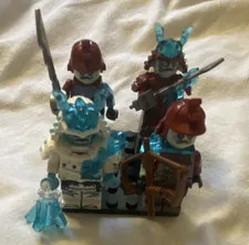 LEGO Minifigure Lot of 3 Ice warriors and ice emperor Zane 