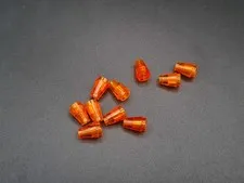 LEGO - 10x - Cone - Cone - 1x1 - Trans Orange - Transparent Orange - 4589