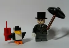 Penguin Fur Collar 76010 Batman II Super Hero LEGO® Minifigure Figure