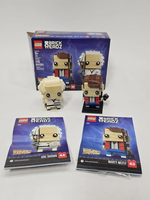 LEGO Back to The Future Brickheadz Marty McFly And Doc Brown READ