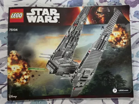 Lego Star Wars (75104) Kylo Ren's Command Shuttle Instruction Manual Only