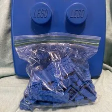 LEGO Bulk Lot 100 Pieces Blue Assorted Bricks & Blocks