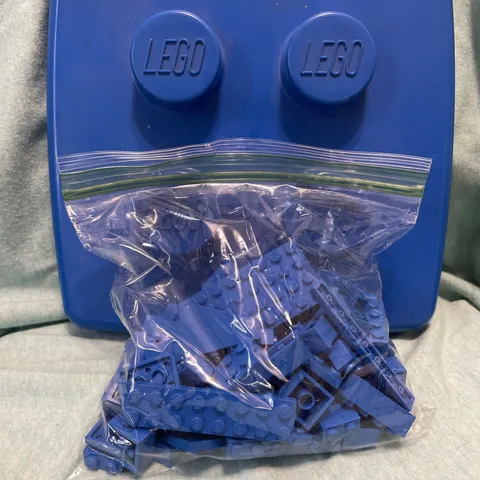 LEGO Bulk Lot 100 Pieces Blue Assorted Bricks & Blocks