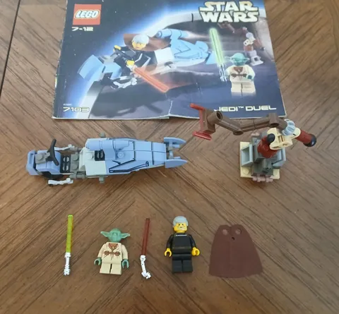 LEGO Star Wars 7103 Jedi Duel 100% Complete With Minifigures 