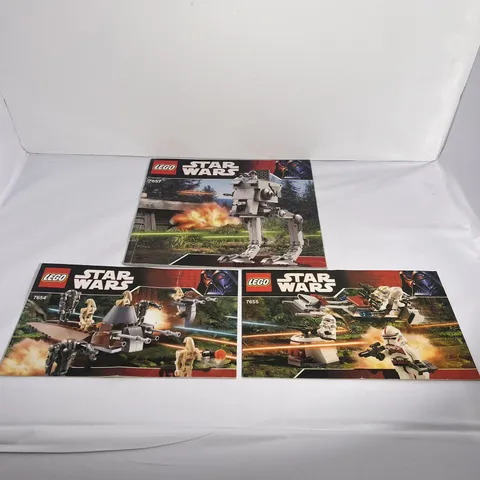 LEGO Star Wars 2005 Instruction Manuals - 7655 7654 7657 VGC Lot of 3
