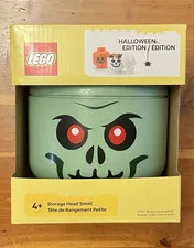 LEGO Halloween Edition Small Storage Head Container, Green, Age 4+, Green Zombie