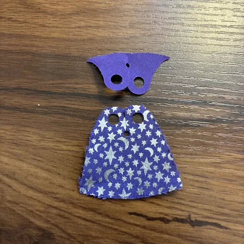 LEGO Minifigure Series 12 WIZARD CAPE Purple Stars/Moon Design Part #88686pb01