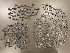 LEGO DARK BLUISH GREY SLOPES INVERTED SLOPES ROOF TILES LOT OF 357 PIECES
