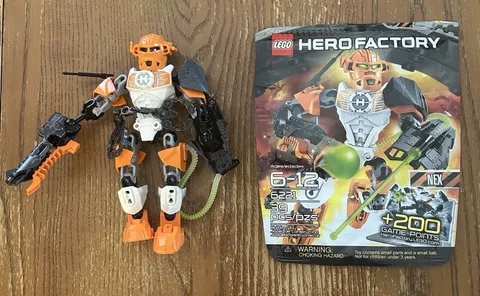 Hero Factory 6221 - NEX - INCOMPLETE Lego Bionicle Figure With Box