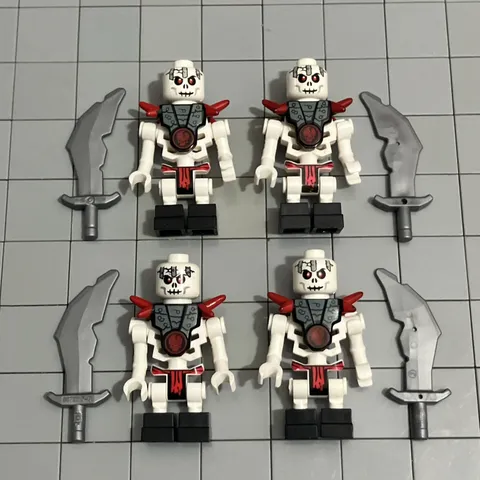 LEGO Ninjago Skeleton Minifigure Lot of 4 Frakjaw 2114 D4 64