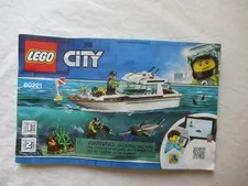 LEGO 60221 City Speed Boat Sea Exploration Instruction Manual Booklet Brochure