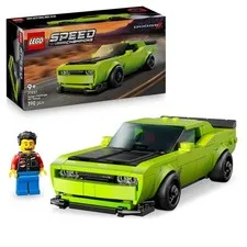LEGO Speed Champions Dodge Challenger SRT Hellcat Sports Car Toy - Car Model Kit