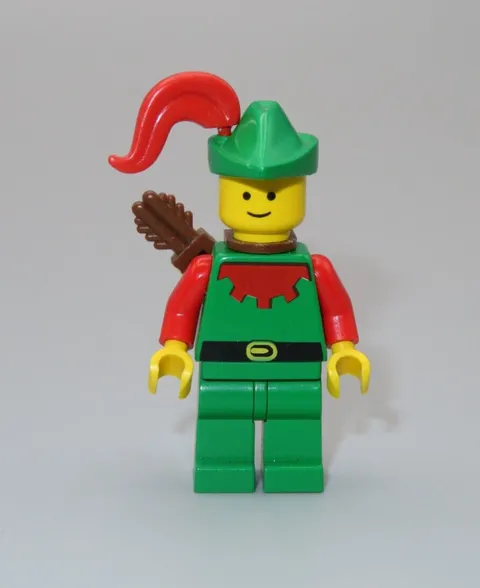 LEGO Castle Dark Forest Forestman red plume quiver minifigure 1680