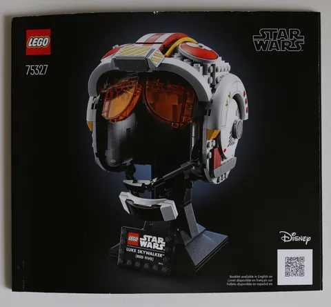 LEGO 75327 Luke Skywalker (Red Five) Helmet *Complete w/Manual*NO Box*Built Once