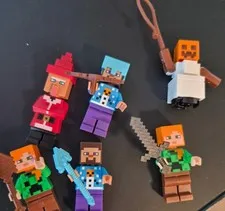 lego holiday Minecraft  Minifigures