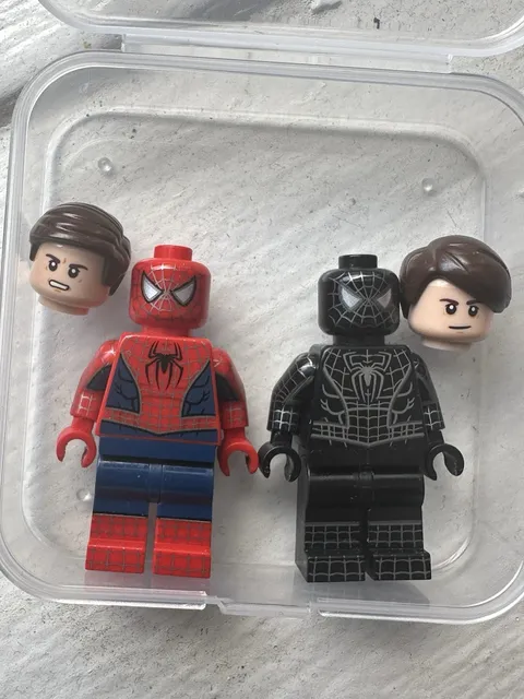 LEGO Marvel Custom PTC Upgraded Arachnid & Vindictive Arachnid Spider-Man Figs