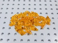 LEGO Lot of 20 Trans Orange Candle Flames Accessory Minifig BR