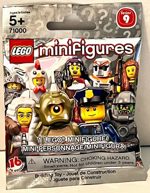 Lego Minifigures Series 9 - Sealed Random Mystery Blind Bag - Unopened - Retired
