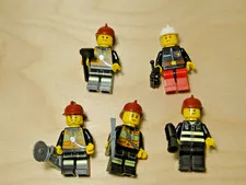 Lego Firefighter Minifigures LOT First Responders FD City Lot of 5 Tools