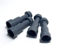 Lego - Minifigure Utensil - Lot of 4 - Dark Grey, Telescope