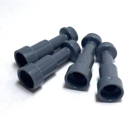 Lego - Minifigure Utensil - Lot of 4 - Dark Grey, Telescope