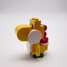 Lego Yellow Yoshi 71422 30509 White Tile Super Mario Minifigure