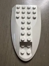 LEGO 87615 White Aircraft Fuselage Aft Section Curved Top 6 x 10 - 1 Piece