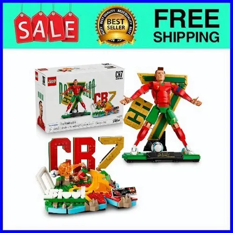 LEGO Cristiano Ronaldo Collector Building Set Ages 12+ Soccer Gift 66823 Fast Sh