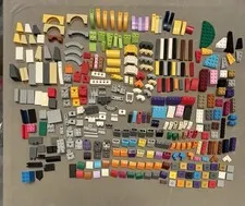 300+ Assorted Lego Bricks, Blocks, and Building Pieces 12.2 Oz. 