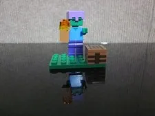 Lego Minecraft Zombie Minifigure 