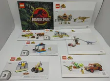 LEGO JURASSIC PARK Replacement Instruction Manuals Booklets Only Assorted Lot