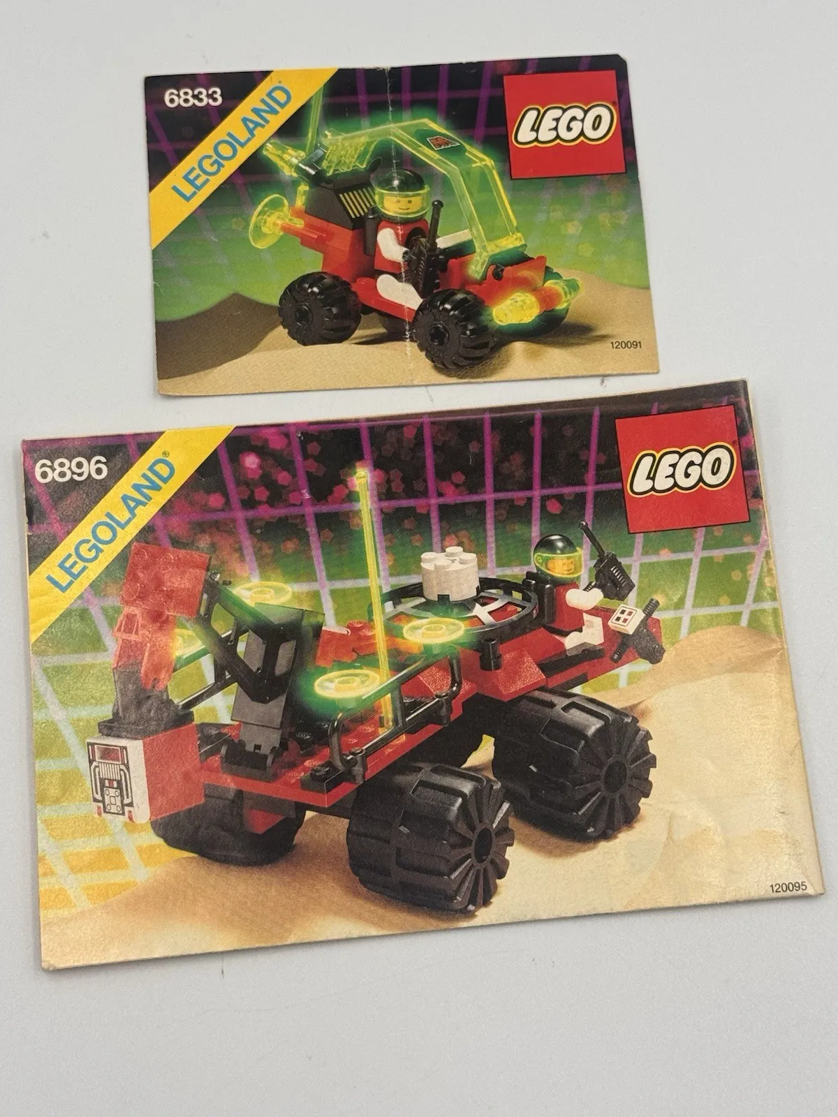 Lego 6896 Space M-Tron Celestial Forager & 6833 Beacon Tracer INSTRUCTIONS ONLY