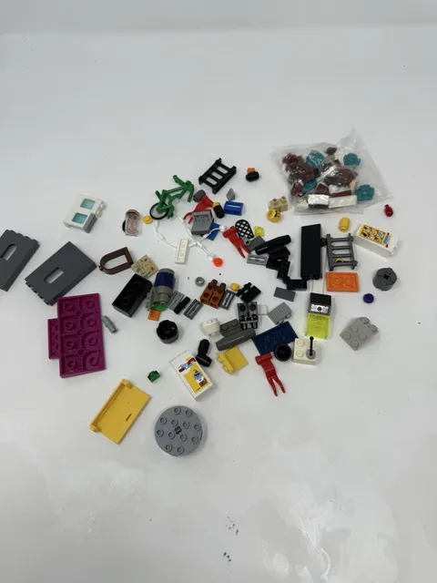 Lego Spare Parts Lot Printed Pieces Mini Fig Legs Head Ladder Bike Plus More