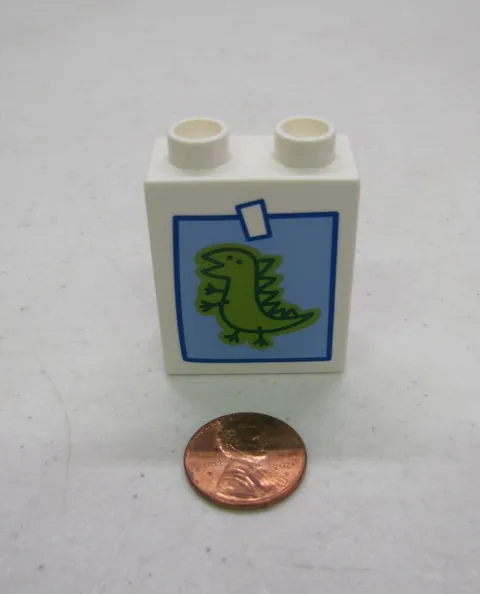Lego Duplo Dragon Dinosaur Kid Fridge Drawing Printed Specialty Block Part