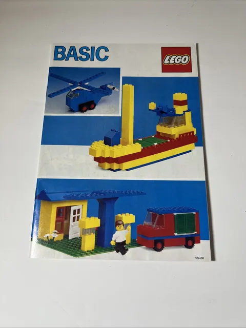 Lego Vintage Basic 120438 Instructional Manual Only 1985