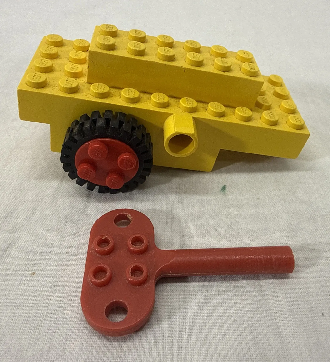LEGO VINTAGE Wind-Up Motor & Key TESTED 1980s
